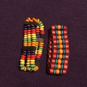 Wooden Multi-colored Bracelets